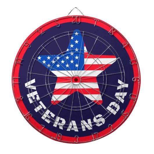 #5 Veteranen-Dart-Scheibe Dartscheibe (vorne)