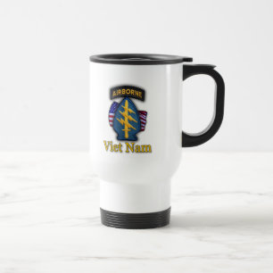 5. Vietnam-Flecken-Tasse der grünen Barette der Reisebecher