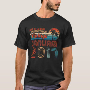 5. Vintag seit 2017 Januar Geschenke Geburtstag Re T-Shirt