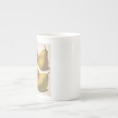 5 Vintage Birnen illustriert Porzellantasse (Vorderseite)