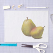 5 Vintage Birnen illustriert Seidenpapier (Handwerk)