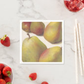 5 Vintage Birnen illustriert Serviette (Beispiel)