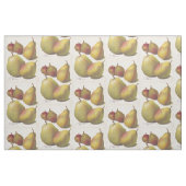 5 Vintage Birnen illustrierte Spinnstoffe Stoff (Fat Quarter (45,7 x 55,9 cm))