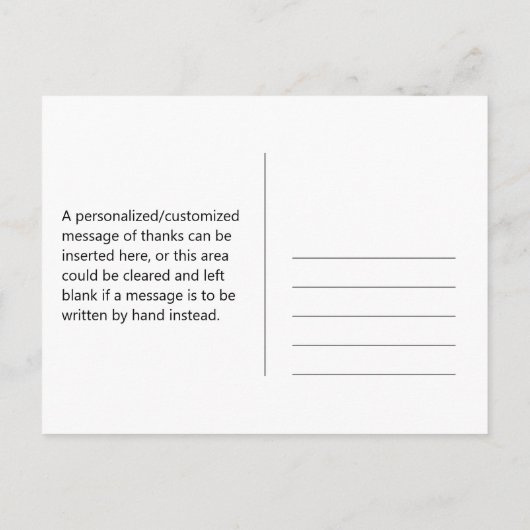 5 Vintage Insekten "Danke!" Postkarte (Rückseite)