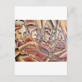 5 Violine Postkarte (Vorderseite)