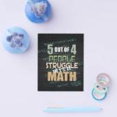 5 von 4 Kampf mit Mathematik | Math Lovers Gift Flyer (Einzeln)