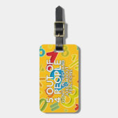 5 VON 4 PERSONEN - Mathe Joke Gepäckanhänger (Vorderseite vertikal)