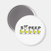 5 von P.E.E.P. Magnet (Vorderseite/Rückseite)