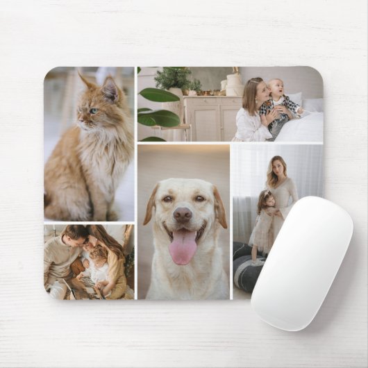5 Vorlage für die FotoCollage Personalisiert Mousepad (Mit Mouse)