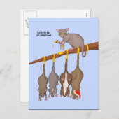 5. Weihnachtsfeiertag (5 Goldene Ringe) Postkarte (Vorne/Hinten)