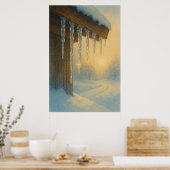 5. Winter, Eisenhut, saisonale Printwerbung Poster (Küche)