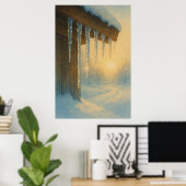 5. Winter, Eisenhut, saisonale Printwerbung Poster (Heimbüro)