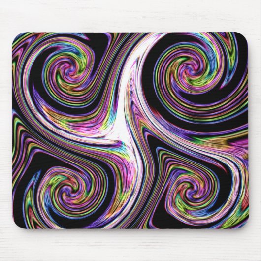 5 Wirbel Blitzzoom-Mousepad Mousepad (Vorne)