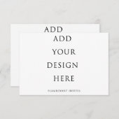 5"x3.5"-RSVP-Karte/-Abschlusskarte (Vorne/Hinten)