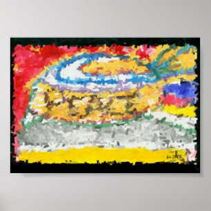 5"x7" = 2006 erstelltes PEACE-Poster Poster