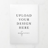 5"x7" Dreifache Buchstabenkarte Dreifach Gefaltete Karte (Cover)