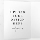 5"x7" Dreifache Buchstabenkarte Dreifach Gefaltete Karte (Innen Erste Seite)