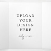 5"x7" Dreifache Buchstabenkarte Dreifach Gefaltete Karte (Innenseite Mitte)