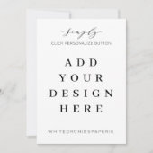 5"x7" Einladungstext Einladung (Vorderseite)