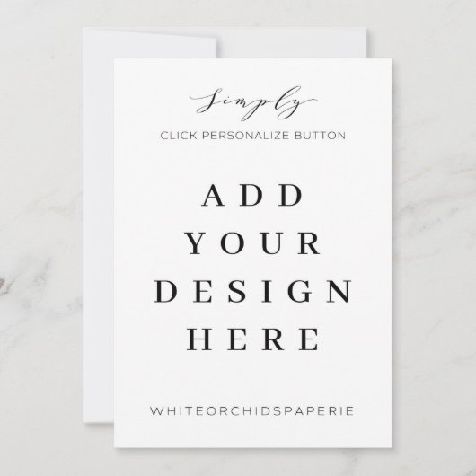 5"x7" Einladungstext Einladung (Vorderseite)