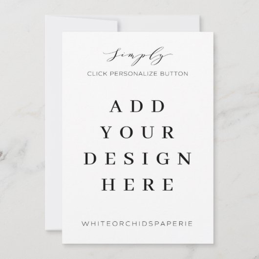 5"x7" Einladungstext Einladung (Rückseite)