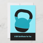 5"x7" Electric Blue Performance Gift Certificate (Vorderseite)