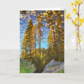 5"x7" Faltkarte | Bergkugel Karte (Gelbe Blume)