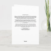 5"x7" Faltkarte | Cherry Tree Puddle Karte (Rückseite)