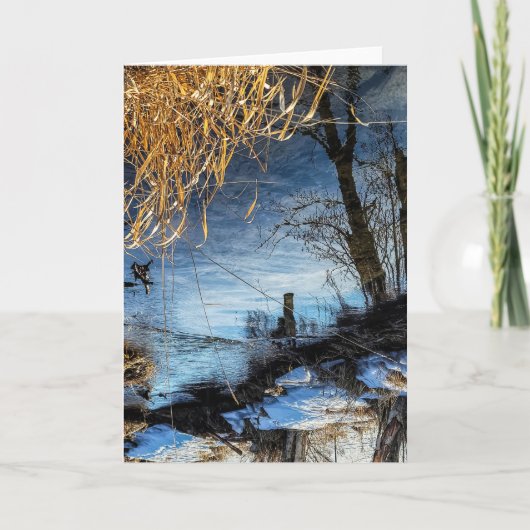 5"x7" Faltkarte | Creek Reflection 16 sg Karte (Vorderseite)