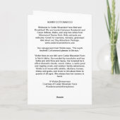 5"x7" Faltkarte | Sunny Cottonwood Karte (Rückseite)