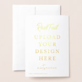 5"x7" Falzgold-Foil-Printing - Machen Sie es selbs Folienkarte (Rückseite mit Umschlag)