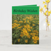 5"x7" Geburtstagskarte Karte (Gelbe Blume)