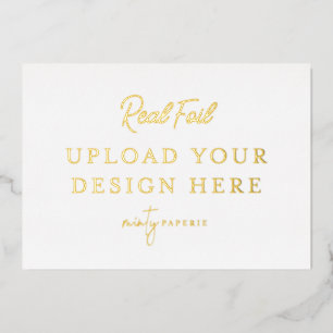 5"x7" Gold Foil Landscape Print - Mach es selbst Folieneinladung
