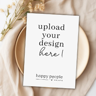 5"x7"-Kartendruck   Doppelseitiges Portrait Einladung