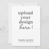 5"x7"-Kartendruck | Doppelseitiges Portrait Einladung (Vorderseite)