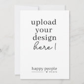 5"x7"-Kartendruck | Doppelseitiges Portrait Einladung (Rückseite)