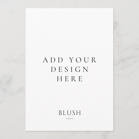 5"x7" Menü-Karte Programm (Rückseite)