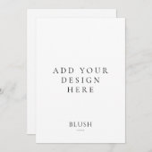 5"x7" Menü-Karte Programm (Vorne/Hinten)