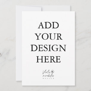 5"x7" Portrait-Kartendruck Einladung