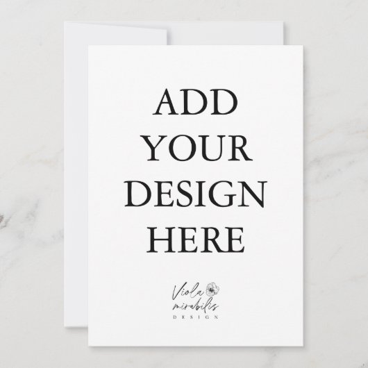 5"x7"-Portraitkartendruck Einladung (Vorderseite)