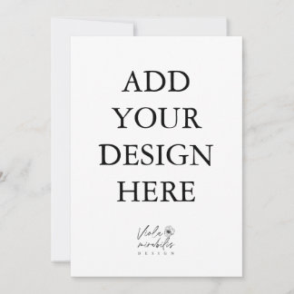 5"x7"-Portraitkartendruck Einladung