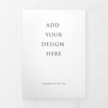 5"x7" Programm für das Hochzeittrifache des Briefe