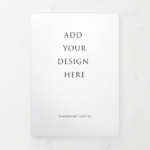 5"x7" Programm für das Hochzeittrifache des Briefe