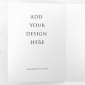 5"x7" Programm für das Hochzeittrifache des Briefe (Innen Erste Seite)