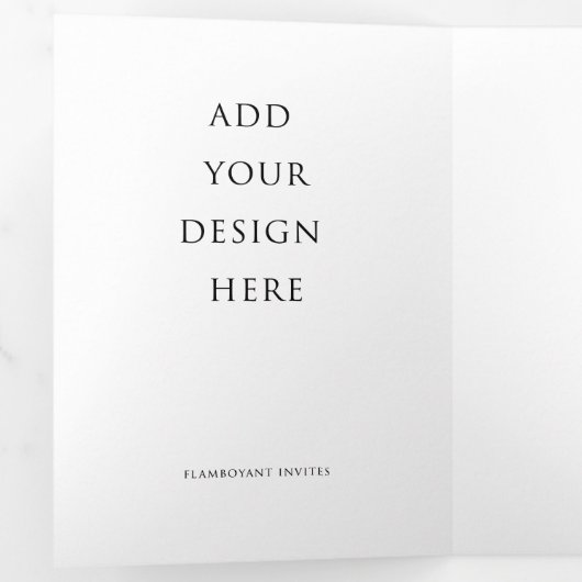 5"x7" Programm für das Hochzeittrifache des Briefe (Innen Erste Seite)