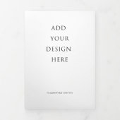 5"x7" Programm für das Hochzeittrifache des Briefe (Cover)