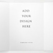 5"x7" Programm für das Hochzeittrifache des Briefe (Innenseite Mitte)