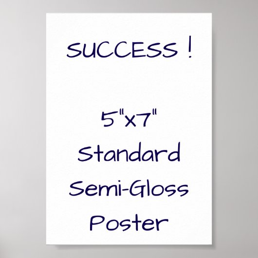 5"x7" Standard-Hochglanzposter Poster (Vorne)
