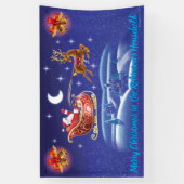 5' x 3' Weihnachts-Vinyl-Banner Banner (Vertikal)