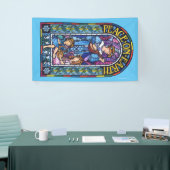 5' x 3' WeihnachtsVinyl Banner Bleiglas (Messeveranstaltung)